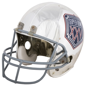 Super Bowl XXV Silver Anniversary Helmet #2216/2500 (NFL COA)